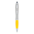 Satin Silver Barrel with Yellow Rubberized Grip